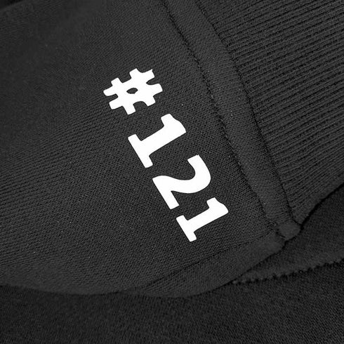 Nummerierung am Ärmel des Techno Hoodie